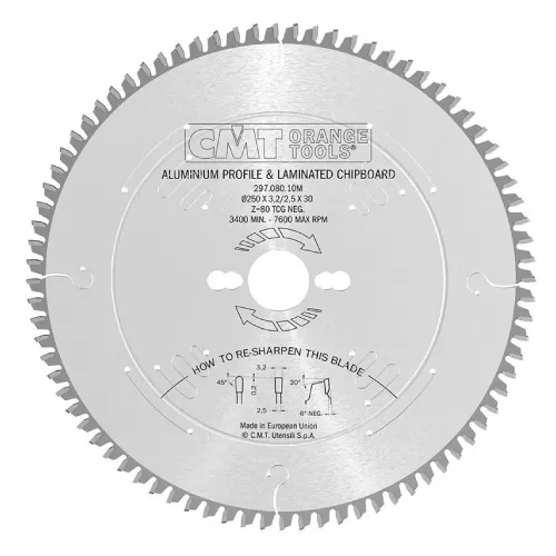 Aksesorë Veglash Elektrike - Disk Alumini | CMT - Për prerje në profile alumini dhe laminate
