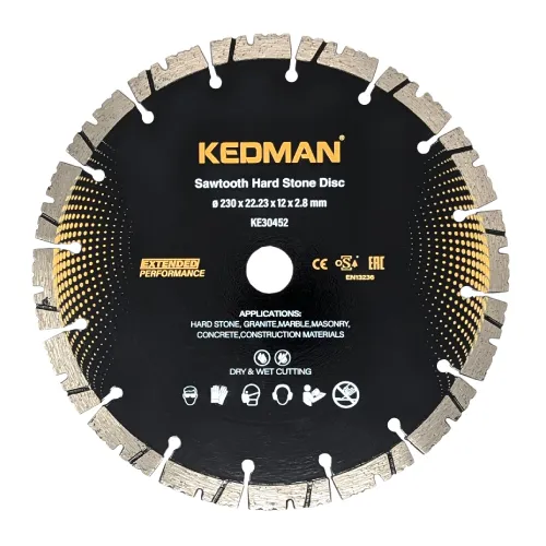 Aksesorë Veglash Elektrike - Disk Diamanti Universal | KEDMAN - Për prerjen e materialeve si granit, mermer, gur i forte, beton, etj