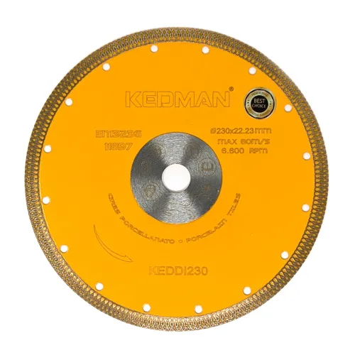 Aksesorë Veglash Elektrike - Disk Diamanti Universal | KEDMAN - Përdoret për të prerë shufra porcelain, pllakë, mermer etj